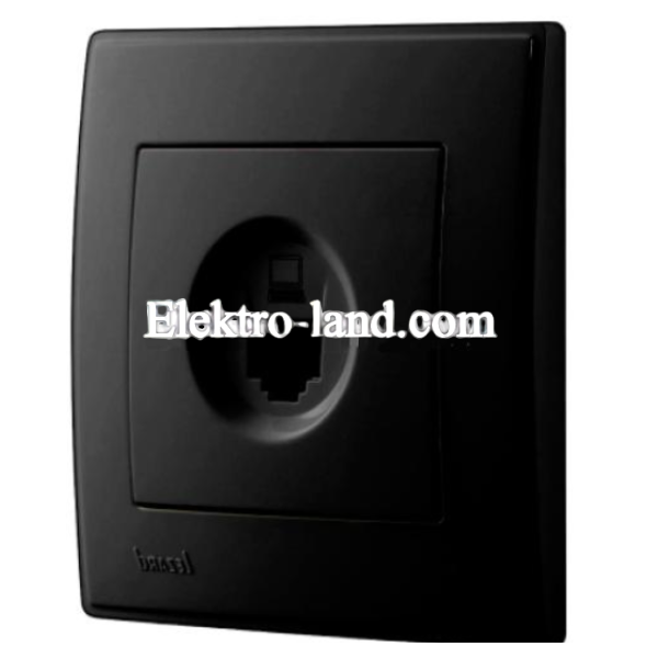 Розетка компьютерная Lezard Lesya, антрацит (705-4242-139)
